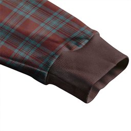 Scottish MacAlister of Glenbarr Hunting (MacAlister of Glenbarr; Hunting) Weathered Clan Crest Tartan V neck Knitted Fleece Cardigans