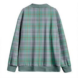 Scottish Irvine of Glentulchan Ancient Clan Crest Tartan V neck Knitted Fleece Cardigans
