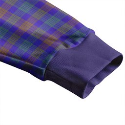 Scottish Lang (Laing) Weathered Clan Crest Tartan V neck Knitted Fleece Cardigans