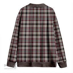 Scottish Little Arisaid Ancient Clan Crest Tartan V neck Knitted Fleece Cardigans