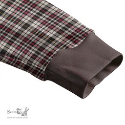 Scottish Little Arisaid Ancient Clan Crest Tartan V neck Knitted Fleece Cardigans