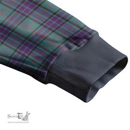 Scottish Lauder Weathered Clan Crest Tartan V neck Knitted Fleece Cardigans