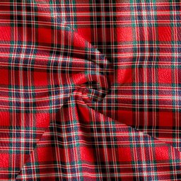 Scottish MacFarlane Red Modern Clan Crest Tartan V neck Knitted Fleece Cardigans
