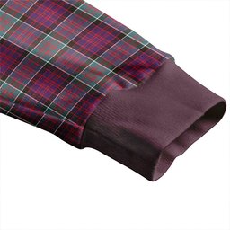 Scottish MacDonald of Clanranald Weathered Clan Crest Tartan V neck Knitted Fleece Cardigans