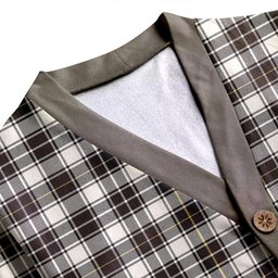 Scottish MacFie of Colonsay Dress (MacPhee of Colonsay Dress) Weathered Clan Crest Tartan V neck Knitted Fleece Cardigans