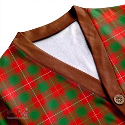Scottish MacFie (MacPhee) Ancient Clan Crest Tartan V neck Knitted Fleece Cardigans