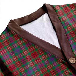 Scottish MacCall (MacColl) Modern Clan Crest Tartan V neck Knitted Fleece Cardigans