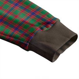 Scottish Logan Light Modern Clan Crest Tartan V neck Knitted Fleece Cardigans