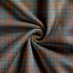 Scottish Lockhart Weathered Clan Crest Tartan V neck Knitted Fleece Cardigans