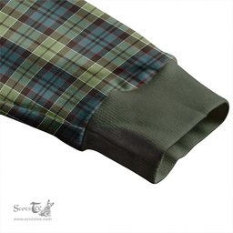 Scottish MacIsaac Weathered Clan Crest Tartan V neck Knitted Fleece Cardigans