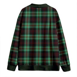 Scottish MacDiarmid Modern Clan Crest Tartan V neck Knitted Fleece Cardigans