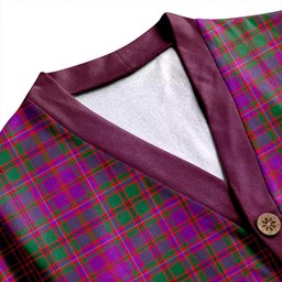 Scottish MacIntyre of Glenorchy Modern Clan Crest Tartan V neck Knitted Fleece Cardigans