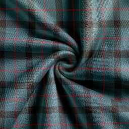 Scottish Kincaid Weathered Clan Crest Tartan V neck Knitted Fleece Cardigans