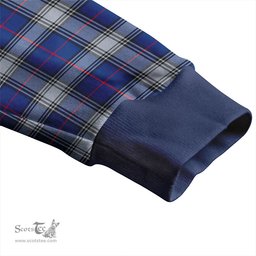 Scottish Kinnaird Modern Clan Crest Tartan V neck Knitted Fleece Cardigans