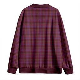 Scottish MacIntyre of Littleport Weathered Clan Crest Tartan V neck Knitted Fleece Cardigans