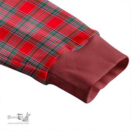 Scottish MacBean (MacBain) Modern Clan Crest Tartan V neck Knitted Fleece Cardigans