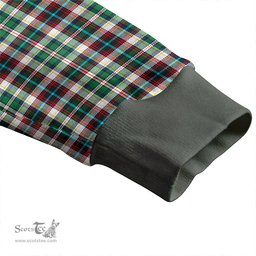 Scottish Innes of Cowie Ancient Clan Crest Tartan V neck Knitted Fleece Cardigans