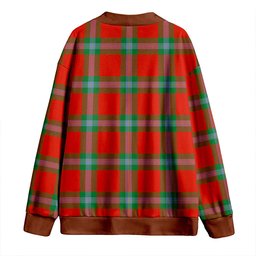 Scottish MacLaine of LochBuie (Cockburn) (MacLaine) Ancient Clan Crest Tartan V neck Knitted Fleece Cardigans