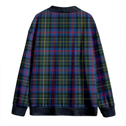 Scottish MacCallum of Berwick Modern Clan Crest Tartan V neck Knitted Fleece Cardigans