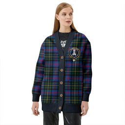 Scottish MacCallum of Berwick Modern Clan Crest Tartan V neck Knitted Fleece Cardigans