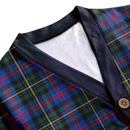 Scottish MacCallum of Berwick Modern Clan Crest Tartan V neck Knitted Fleece Cardigans