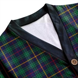Scottish MacCainsh Modern Clan Crest Tartan V neck Knitted Fleece Cardigans