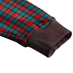 Scottish MacLachlan Ancient Clan Crest Tartan V neck Knitted Fleece Cardigans