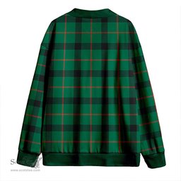 Scottish Kincaid Modern Clan Crest Tartan V neck Knitted Fleece Cardigans