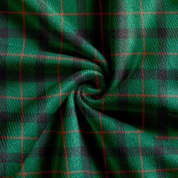 Scottish Kincaid Modern Clan Crest Tartan V neck Knitted Fleece Cardigans