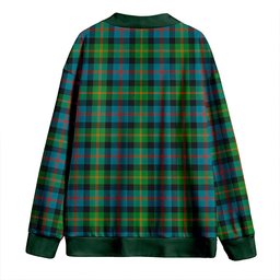 Scottish MacDonald of Borrodale (Donald Borrodale Historic) Ancient Clan Crest Tartan V neck Knitted Fleece Cardigans