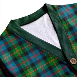 Scottish MacDonald of Borrodale (Donald Borrodale Historic) Ancient Clan Crest Tartan V neck Knitted Fleece Cardigans