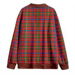 Scottish MacDonald of Glenaladale (Donald of Glenaladale) Ancient Clan Crest Tartan V neck Knitted Fleece Cardigans
