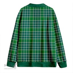 Scottish MacDonald Lord of the Isles; Hunting Ancient Clan Crest Tartan V neck Knitted Fleece Cardigans