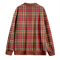 Scottish MacGlashan Weathered Clan Crest Tartan V neck Knitted Fleece Cardigans