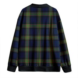 Scottish MacLaren of Broich Modern Clan Crest Tartan V neck Knitted Fleece Cardigans