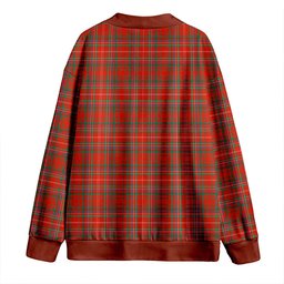 Scottish MacDonald of Staffa (Donald of Staffa) Ancient Clan Crest Tartan V neck Knitted Fleece Cardigans