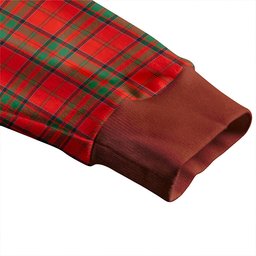 Scottish MacDonell of Keppoch Modern Clan Crest Tartan V neck Knitted Fleece Cardigans