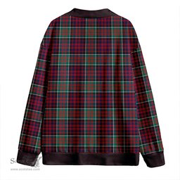 Scottish MacDonald of Clanranald (Donald of Clanranald) Modern Clan Crest Tartan V neck Knitted Fleece Cardigans