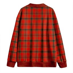 Scottish MacDonald of Belfinlay Ancient Clan Crest Tartan V neck Knitted Fleece Cardigans
