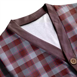 Scottish Jardine of Castlemilk Modern Clan Crest Tartan V neck Knitted Fleece Cardigans