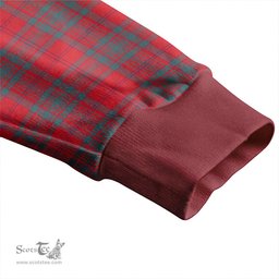 Scottish MacAlister of Glenbarr Weathered Clan Crest Tartan V neck Knitted Fleece Cardigans
