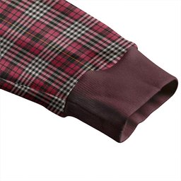 Scottish Little of Morton Rigg Ancient Clan Crest Tartan V neck Knitted Fleece Cardigans