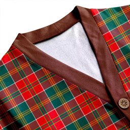 Scottish MacDonald of Kingsburgh (Donald of Kingsburgh) Modern Clan Crest Tartan V neck Knitted Fleece Cardigans