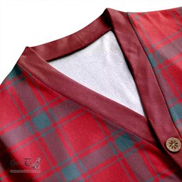 Scottish MacDonald of Sleat (Donald Lord MacDonald) Weathered Clan Crest Tartan V neck Knitted Fleece Cardigans
