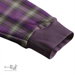 Scottish Kinnaird Weathered Clan Crest Tartan V neck Knitted Fleece Cardigans
