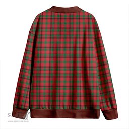 Scottish MacDonald of Aird & Valley (Donald of Aird & Valley) Ancient Clan Crest Tartan V neck Knitted Fleece Cardigans