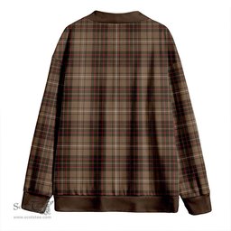 Scottish MacAulay of Lewis Weathered Clan Crest Tartan V neck Knitted Fleece Cardigans