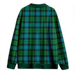 Scottish MacKirdy Ancient Clan Crest Tartan V neck Knitted Fleece Cardigans