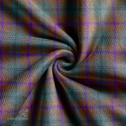 Scottish Laurie Weathered Clan Crest Tartan V neck Knitted Fleece Cardigans