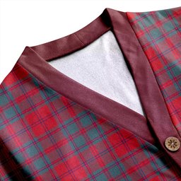 Scottish MacDougall (Clans Originaux) Weathered Clan Crest Tartan V neck Knitted Fleece Cardigans